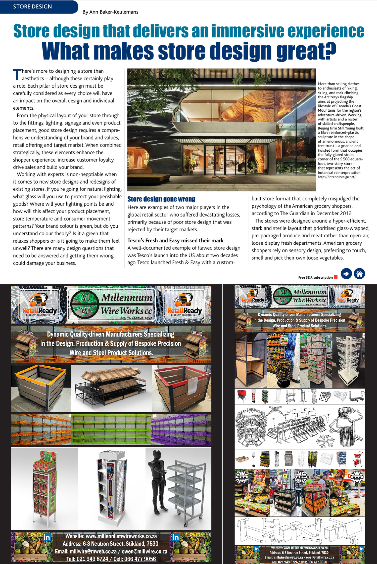 Millennium Wire Works SuperMarket Retailers article